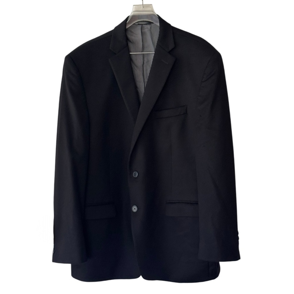 Calvin Klein 100% Cashmere Luxury Sport Coat Black Sz 46R